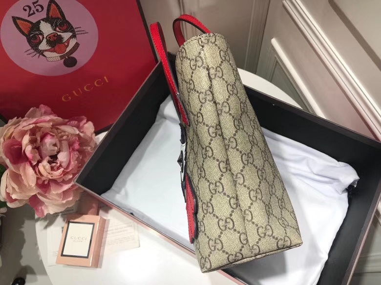 Gucci最萌的mini卡通购物袋 477488 红色 撩翻你的少女，风靡时尚 21×20×10cm