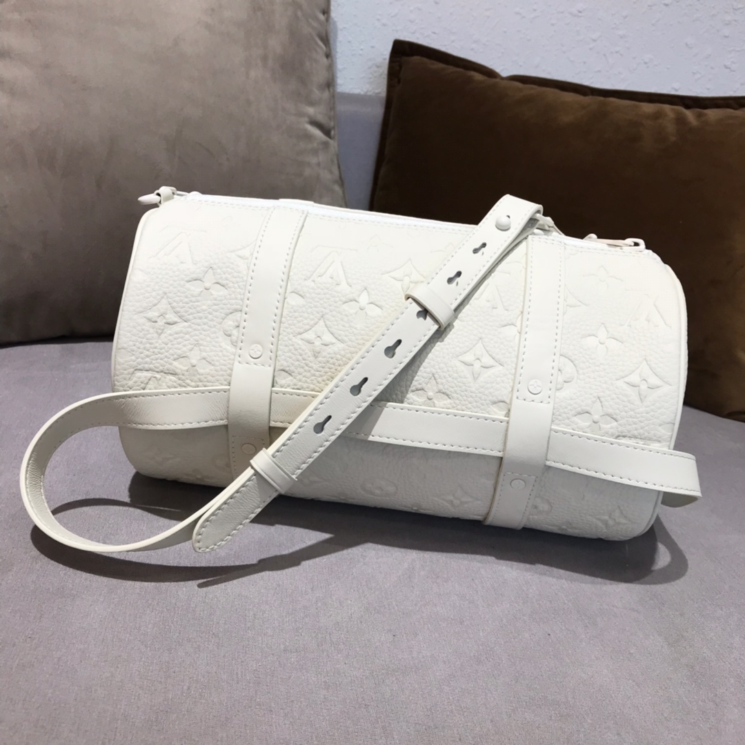 LV包包批发 设计师Virgil Abloh首发白色枕头包44425 时尚好看
